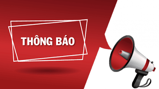 THÔNG BÁO