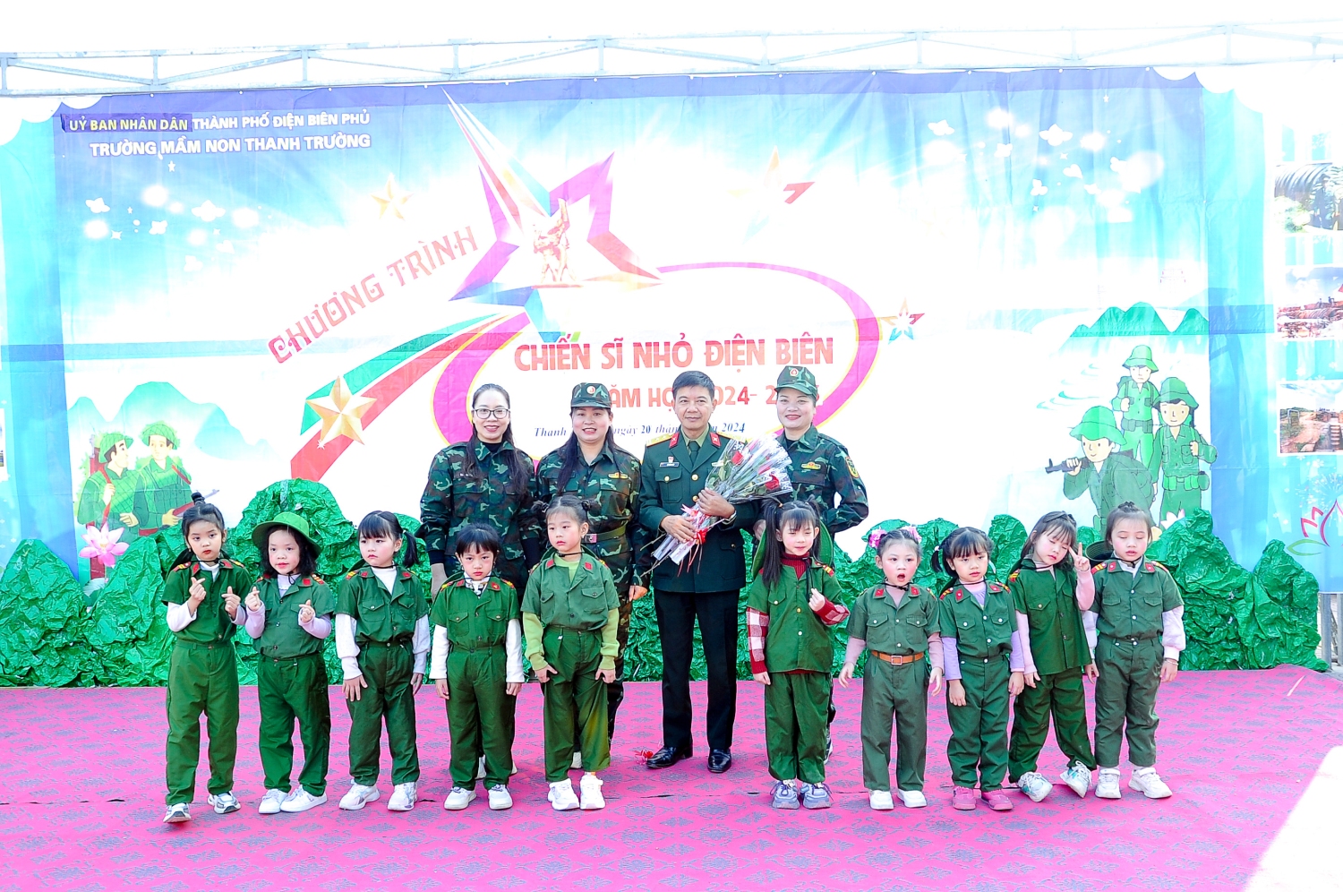 TRƯỜNG MẦM NON THANH TRƯỜNG Tổ chức thành công Chuyên đề chuyên sâu “Chiến sĩ nhỏ Điện Biên”  năm học 2024-2025